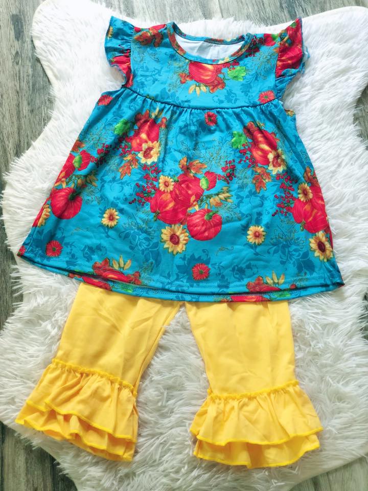 Teal Pumpkin Fall Set - Nico Bella Boutique
