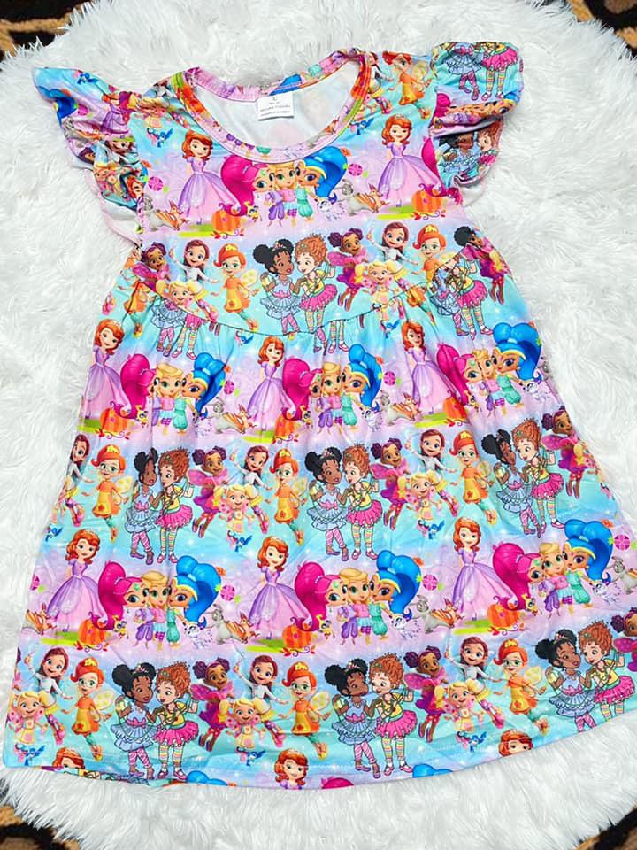 open lace back dress Amazon.com: Happy Threads: Disney Princess main image 1