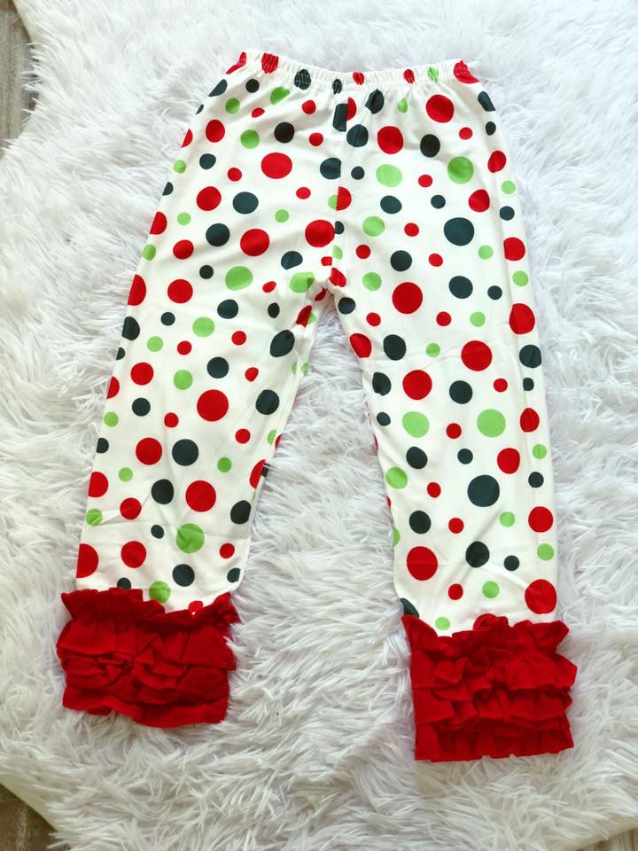 Christmas Polka Dot Icing Pants - Nico Bella Boutique