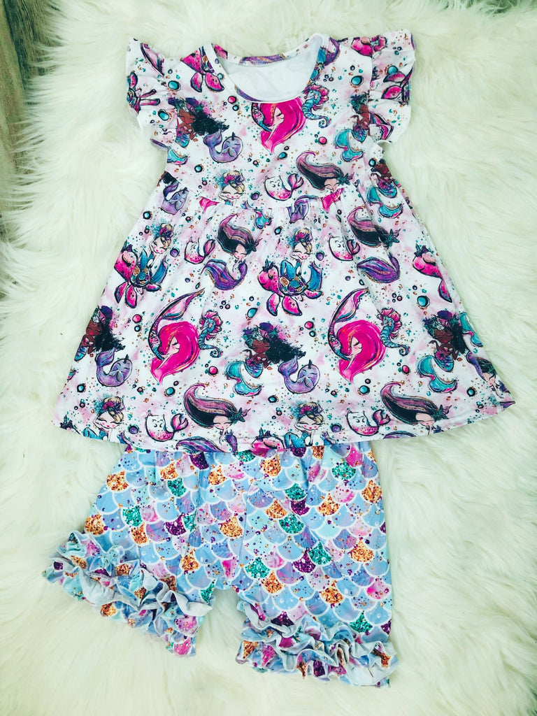 Mystical Mermaid Short Set - Nico Bella Boutique