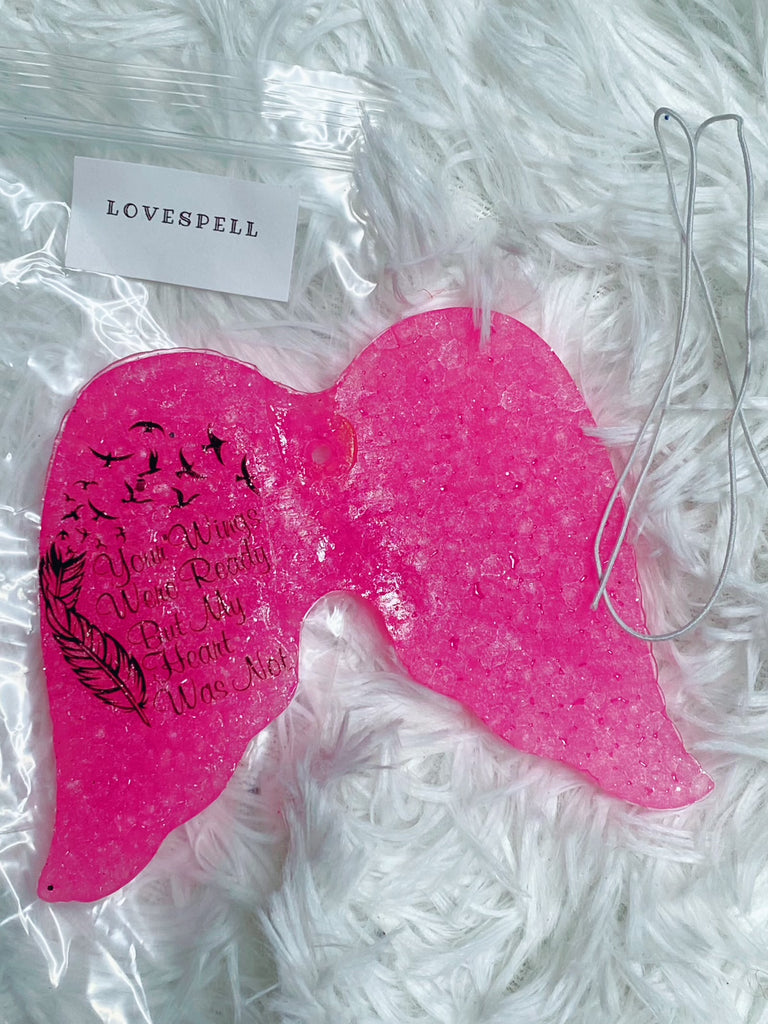 Angel Wings Freshie - Your wings were ready but my heart was not - Lovespell Scent