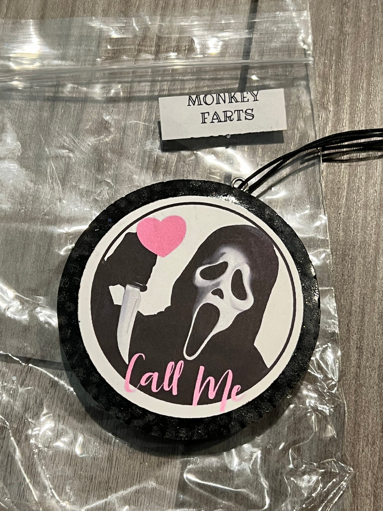 Ghost Face Freshie - Monkey Farts Scent