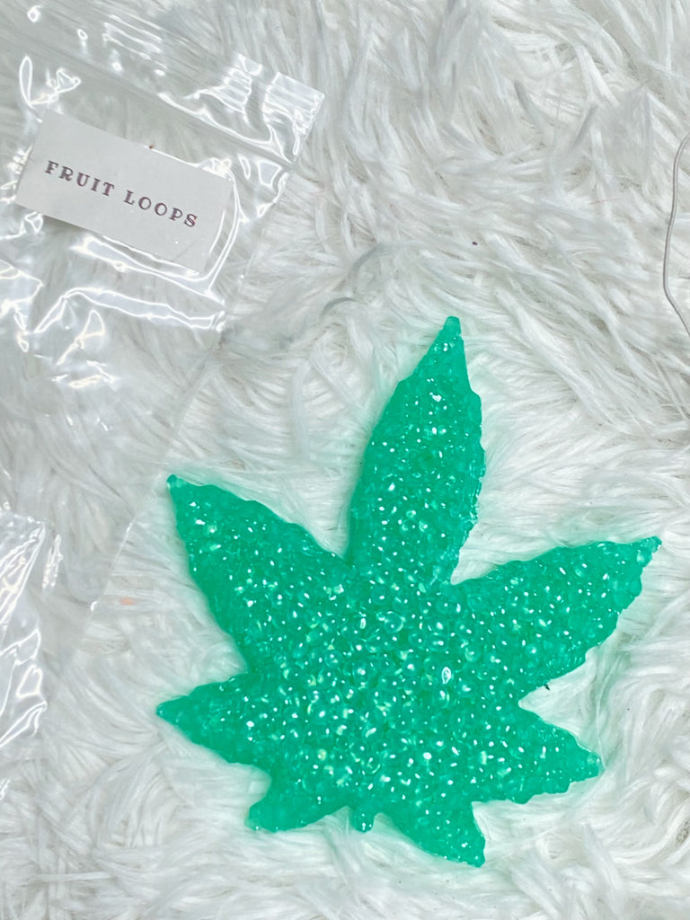 Marijuana Leaf Freshie - Fruitloops Scent