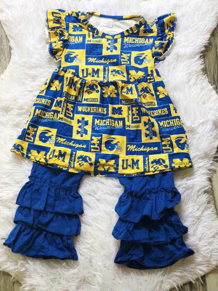 Michigan Girls Icing Pant Set - Nico Bella Boutique