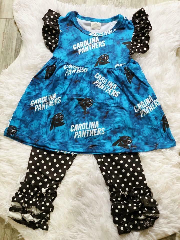 Carolina Panthers Girls Pant Set - Nico Bella Boutique