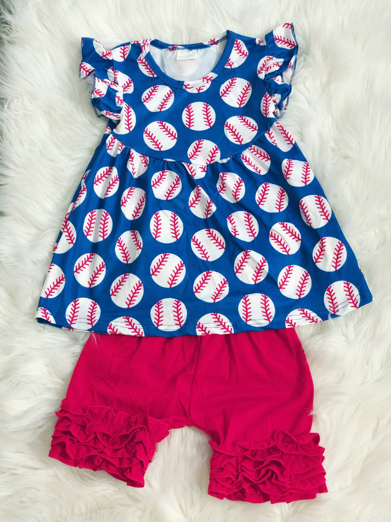 Baseball Short Set - Nico Bella Boutique
