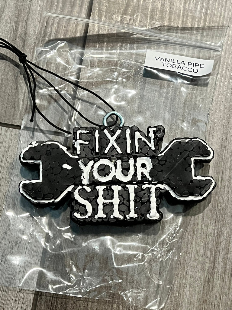 Fixin your Shit mechanic Freshie - Vanilla Pipe Tobacco Scent