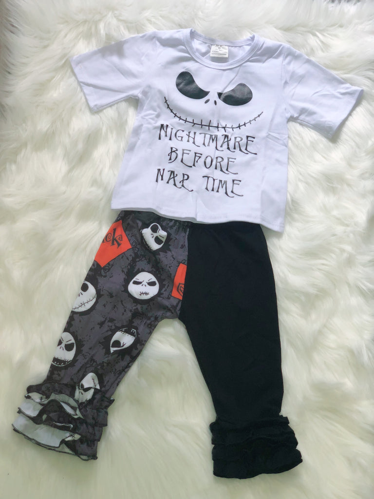 Nightmare Before Nap Time Girls Set - Nico Bella Boutique
