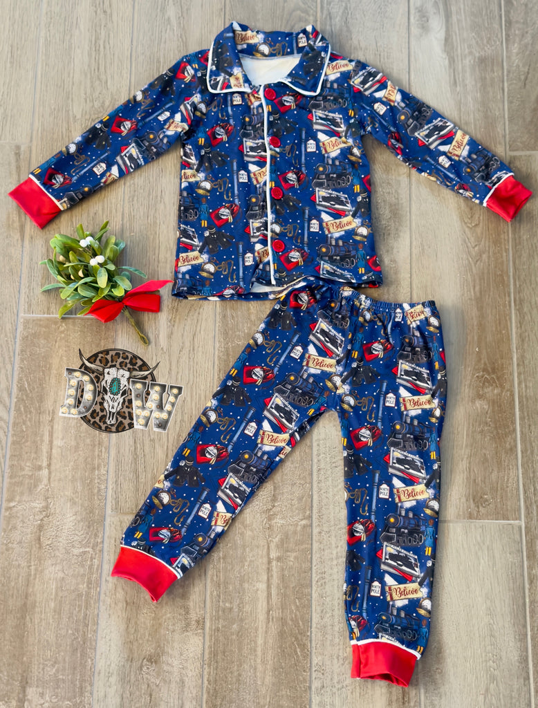Polar Express Christmas Pajama Set
