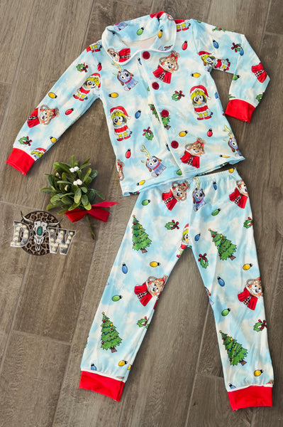 Whoville Bluey Christmas Pajama Set