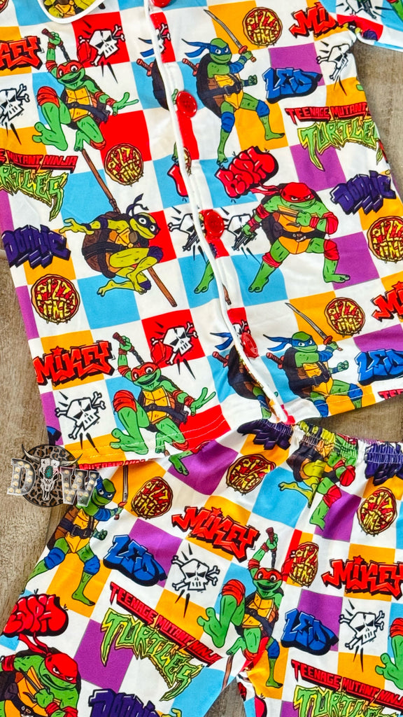 TMNT Mutant Mayhem Ninja Turtles Pajama Set – Double Take Western