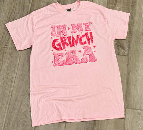 Adult Pink in My Grinch Era Graphic Tee