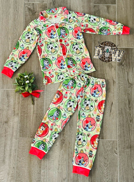 Bluey Christmas Pajama Set