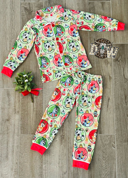 Bluey Christmas Pajama Set