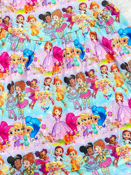 Fancy Nancy, Shimmer & Shine, & Butterbean Cafe Pearl Dress - Nico Bella Boutique 