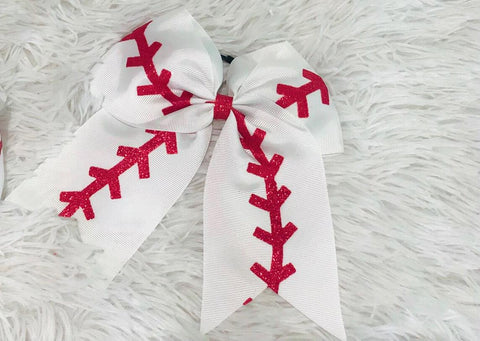 Baseball Cheer Bows - Nico Bella Boutique 