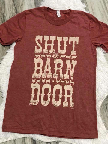 Shut The Barn Door Tee - Nico Bella Boutique 