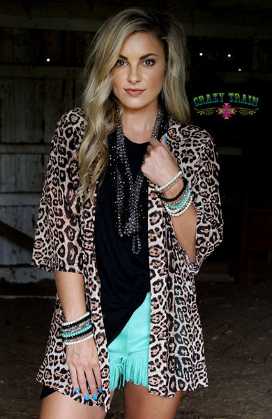 Kitty Kitty Bang Bang Kimono - Nico Bella Boutique 