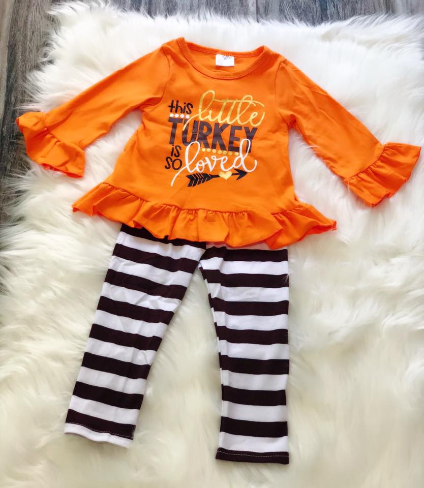 This Little Turkey Is So Loved Set - Nico Bella Boutique 