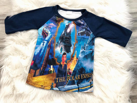 Polar Express Raglan - Nico Bella Boutique 