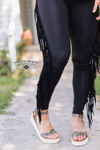 On The Fly Fringe Skinnies - Nico Bella Boutique 