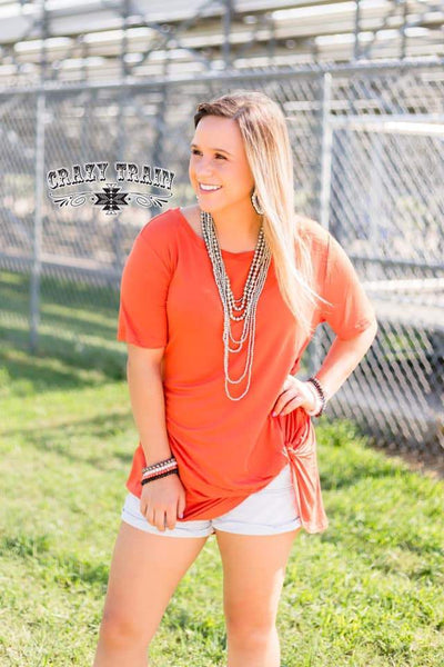 Let's Get Knotty Orange Top - Nico Bella Boutique 