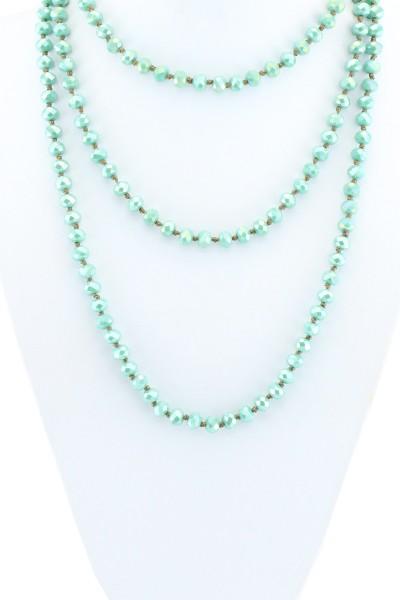 Turquoise Crystal Beaded Necklace - Nico Bella Boutique 