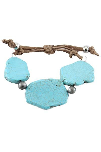 Turquoise Stone Bracelet - Nico Bella Boutique 
