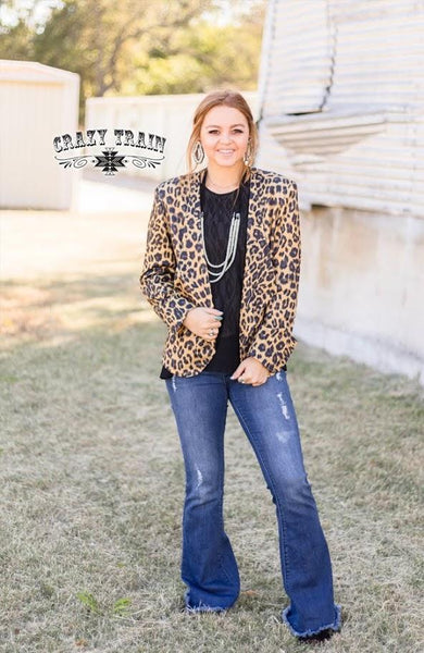 Boss Babe Leopard Blazer - Nico Bella Boutique 