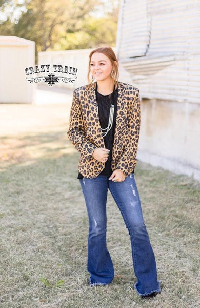 Boss Babe Leopard Blazer - Nico Bella Boutique 