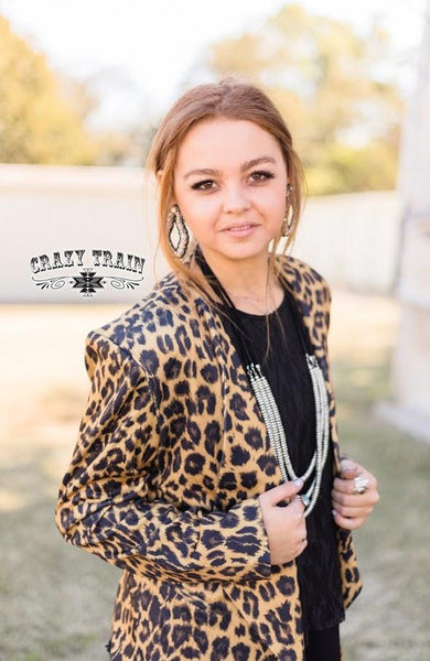 Boss Babe Leopard Blazer - Nico Bella Boutique 