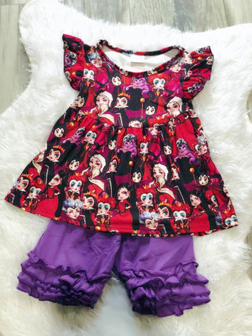 Disney Villians Short Set - Nico Bella Boutique 