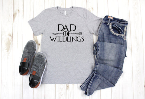 Mens Dad of Wildlings Graphic Tee - Nico Bella Boutique 