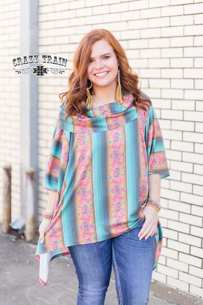 Prima Vera Floral Poncho - Nico Bella Boutique 