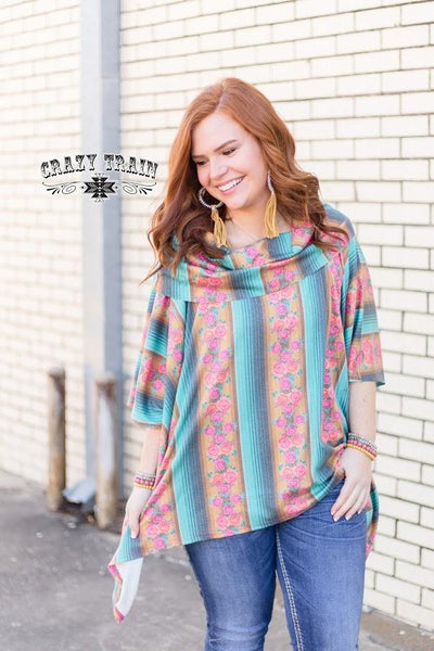 Prima Vera Floral Poncho - Nico Bella Boutique 