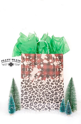 Crazy Train Buffalo Leopard Large Gift Bag