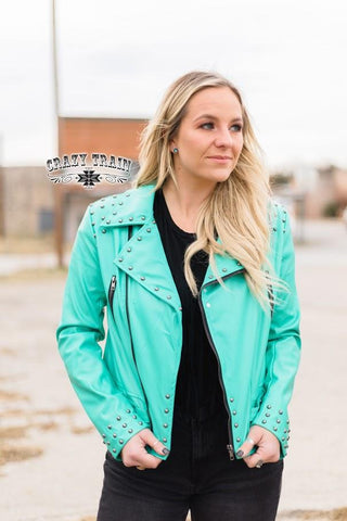 The Camaro Turquoise Jacket - Nico Bella Boutique 