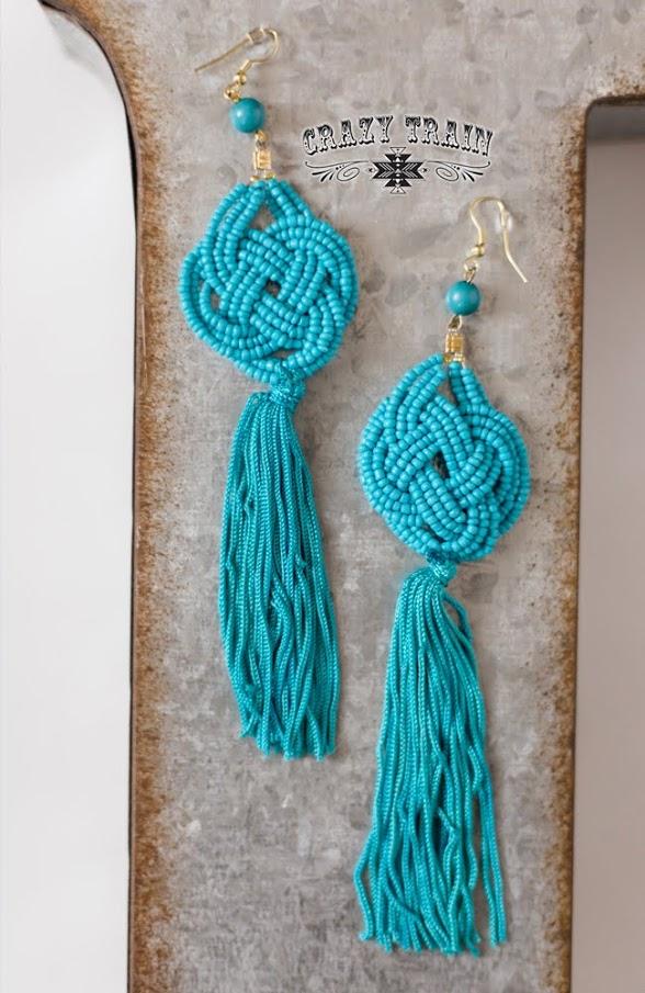 Turquoise Cattywampus Earrings - Nico Bella Boutique 