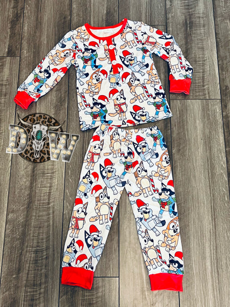 Bluey Christmas Pajama Set