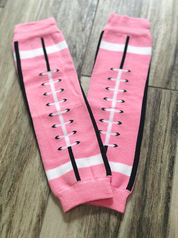 Pink Football Leg Warmers - Nico Bella Boutique 