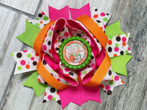 Cutest Pumpkin in the Patch Hair Bow - Nico Bella Boutique 