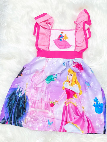 Sleeping Beauty Aurora Princess Panel Dress - Nico Bella Boutique 