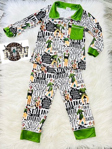 Buddy The Elf Christmas Pajama Set