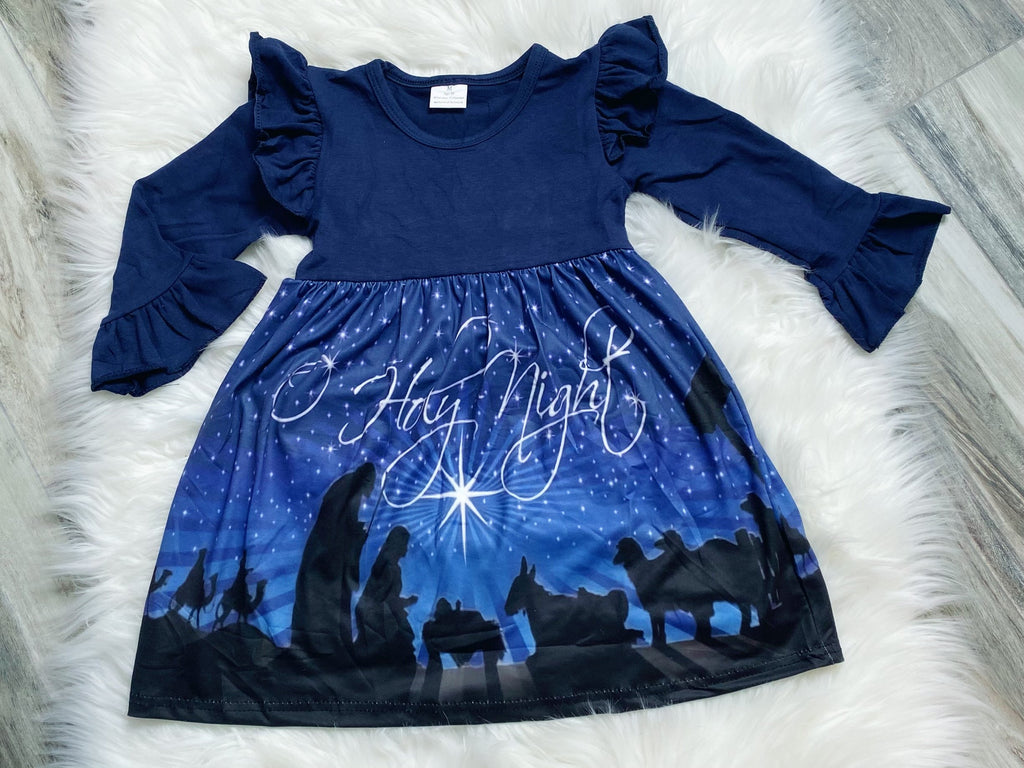 O Holy Night Nativity Dress - Nico Bella Boutique 