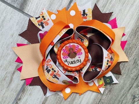 Little Turkey Hair Bow - Nico Bella Boutique 