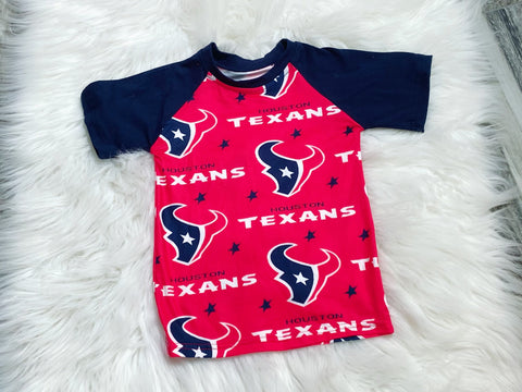 Texans Unisex Raglan - Nico Bella Boutique 