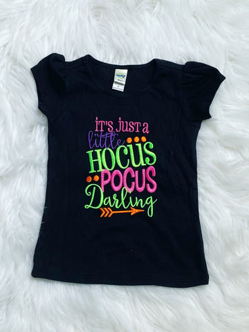 It's Just a Little Hocus Pocus Darling Embroidered Shirt - Nico Bella Boutique 