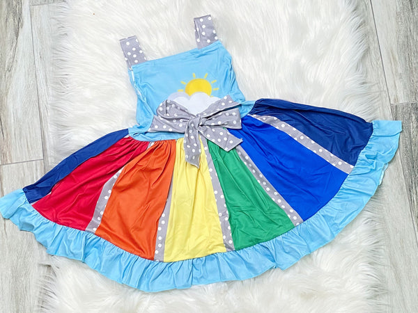 Ultimate Rainbow Twirl Dress - Nico Bella Boutique 