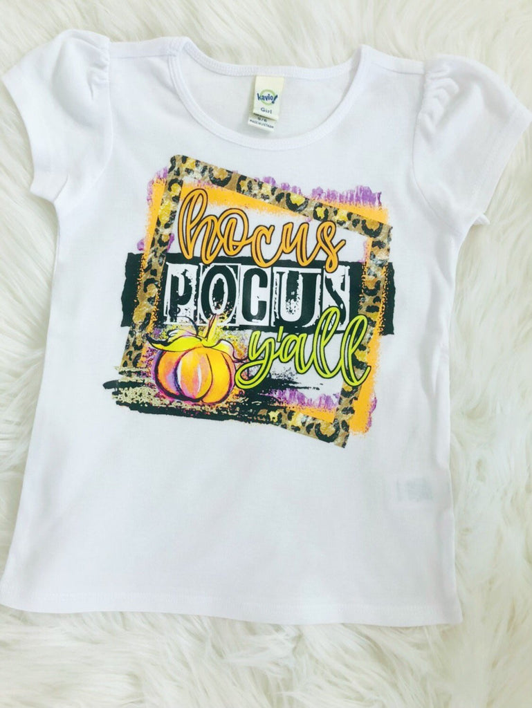 Hocus Pocus Y'all Girl's Shirt - Nico Bella Boutique 