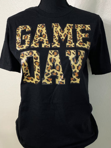 Game Day Leopard Graphic Tee - Nico Bella Boutique 
